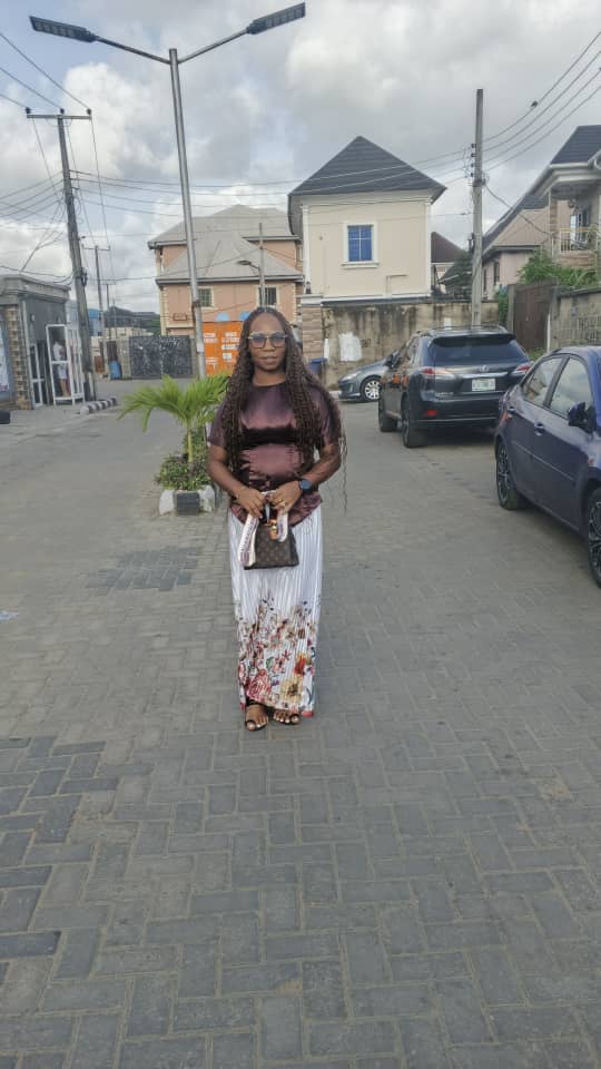 Brown Floral Maxi Set