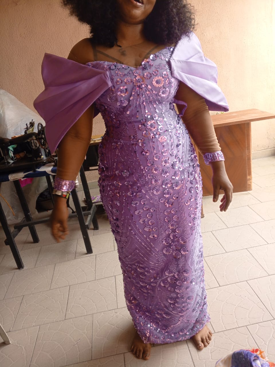 Lavender Occasion Dress