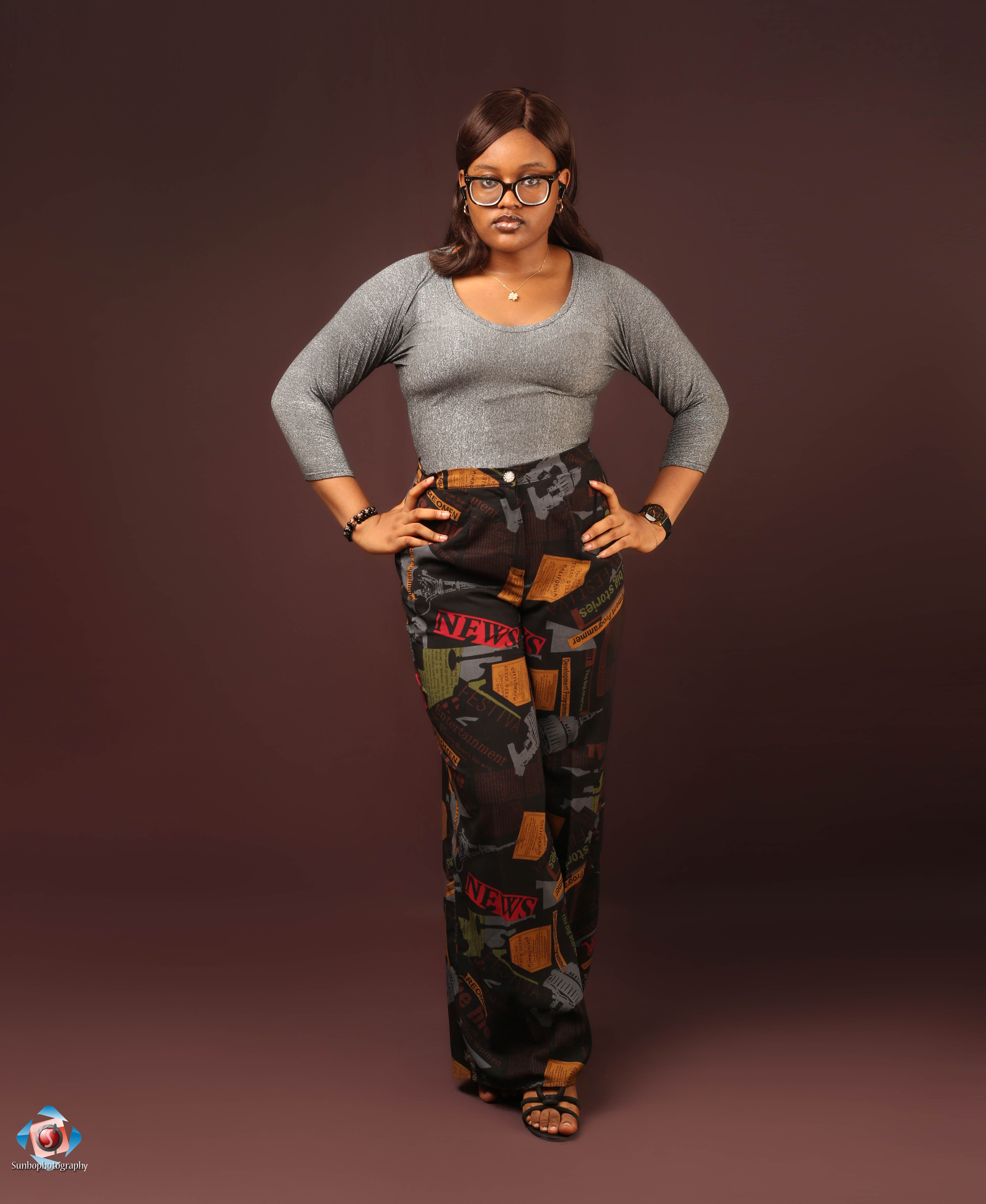 Printed Wide Leg Pants