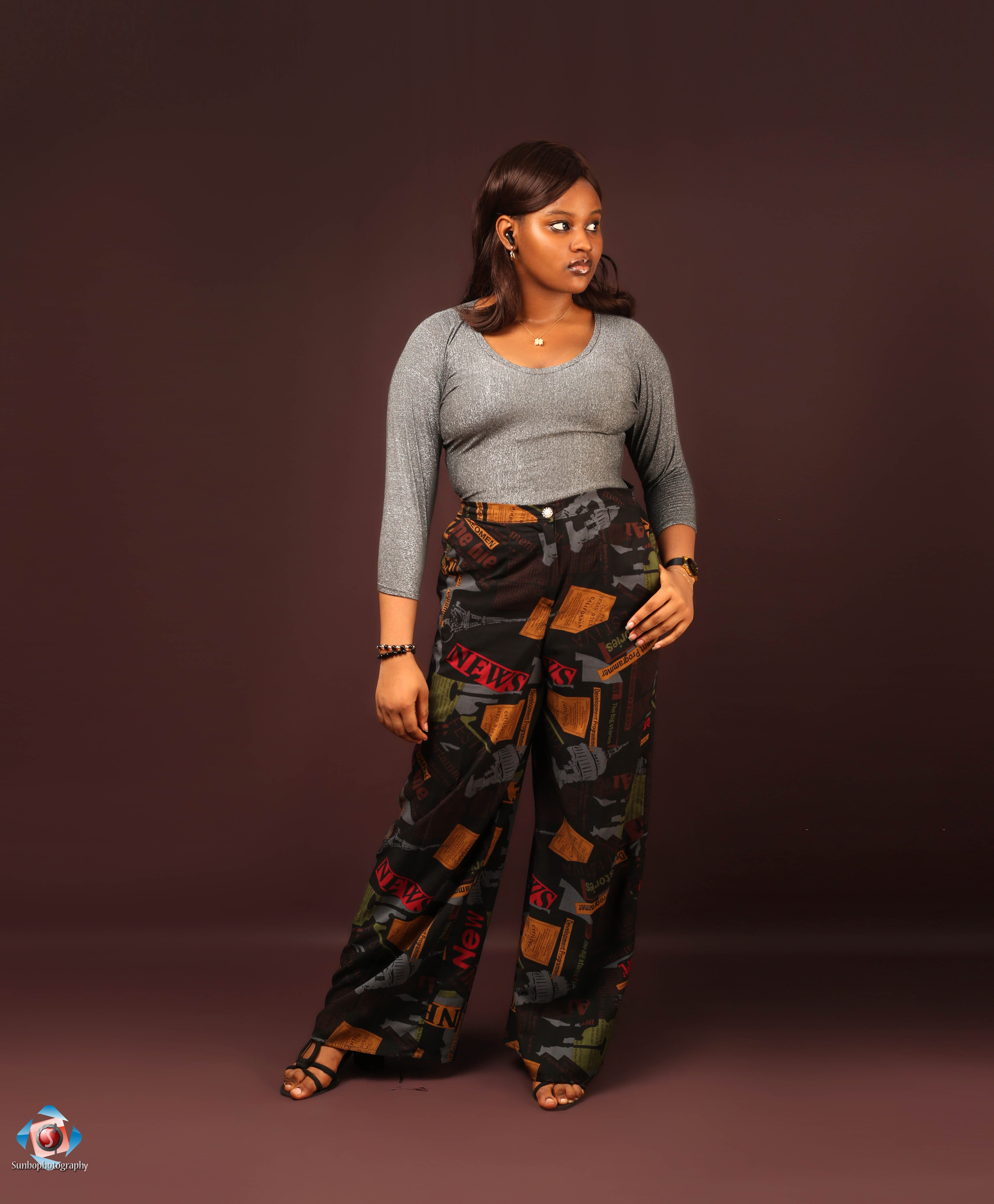 Printed Wide Leg